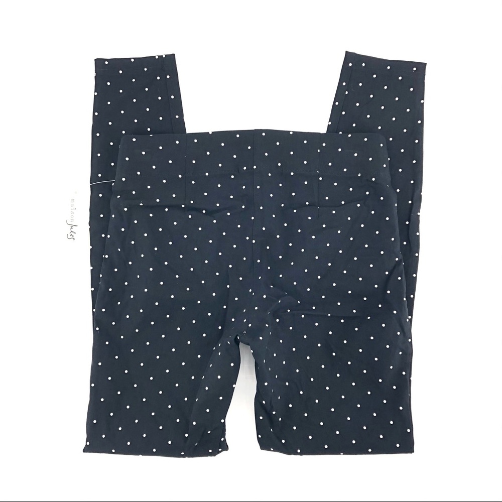 Maison Jules Black & White Polka Dot Skinny Pants - Picture 5 of 5